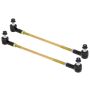 RockJock Adjustable Sway Bar End Link Kit 14in Long Rods w/ Sealed Rod Ends and Jam Nuts pair