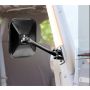 Quick Release Side Mirro r Black Rectangular