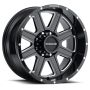 Raceline 940M Hostage 16x8in / 5x139.7 BP / 0mm Offset / 106.5mm Bore - Black & Milled Wheel