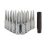 Mishimoto MMLG-SP1215-20CH Steel Spiked Lug Nuts M12x1.5 20pc Set - Chrome