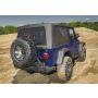 Rampage 04-06 Jeep Wrangler(TJ) Unlimited OEM Replacement Soft Upper Doors - Black Denim