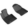 3D MAXpider 19-21 Volvo S60 / V60 / 20-21 V60 Cross Country Kagu 1st Row Floormats - Black