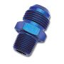 Russell Performance -6 AN to 1/8in NPT Straight Flare to Pipe (Blue)