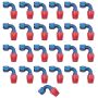 Russell Performance -8 AN Red/Blue 90 Degree Full Flow Hose End (25 pcs.)