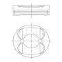 MAHLE 001 14 00 Engine Piston
