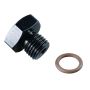 FRAGOLA FRG481408-BL #8 Port Plug 3/4-16 Black