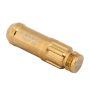 NRG LN-LS710CG-21 700 Series M12 X 1.25 Steel Lug Nut w/Dust Cap Cover Set 21 Pc w/Locks & Socket - Chrome Gold