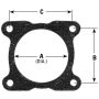 AP Exhaust 8436 4 Bolt Specialty Exhaust Gasket; 3