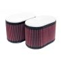 K&N RD-4669 Dual Flange Oval Universal Air Filter