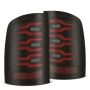 AlphaRex 630080 07-13 GMC Sierra 1500/07-14 2500/3500HD (No Clsc/Dually) Luxx-Series LED Tail Lghts Blk Red