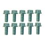 Moroso 38843 5/16in-18 x .750in Serrated Zinc Flange Bolt  - 10 Pack