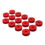 Energy Suspension 55-73 Jeep CJ5/CJ7/CJ8 Scrambler Red Body (Cab) Mount Set