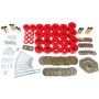 Energy Suspension 91-97 Toyota Land Cruiser FJ80 Body Mount Set w/ Hardware - Red