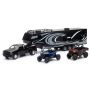 New Ray Toys 37046 Pickup Toy Hauler w/Polaris Vehicles (Blue RZR and Red Ranger)