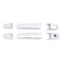 AVS 07-13 Chevy Silverado 1500 Door Handle Covers (2 Door) 4pc Set - Chrome