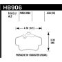 Hawk 2020 Porsche 718 Boxster 2.0L Base Ceramic Composite Brakes Rear ER-1 Brake Pads