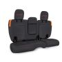 PRP Seats B044-07 PRP Jeep Wrangler JL Rear Bench CoversU - 4 door with Armrest - Black/Orange