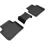 3D MAXpider 2019-2019 Porsche Cayenne Kagu 2nd Row Floormats - Black