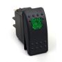 Daystar Rocker Switch Green Light 20 AMP Single Pole