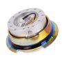 NRG SRK-280SL-MC Quick Release Gen 2.8 - Silver Black Body / Neochrome Ring