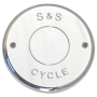 S&S Cycle Air Cleaner Cover - Chrome w/Brushed Logo