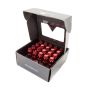NRG 700 Series M12 X 1.5 Steel Lug Nut w/Dust Cap Cover Set 21 Pc w/Locks & Lock Socket - Red