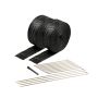 DESIGN ENGINEERING DSN10073 Exhaust & Pipe Wrap Kit Black Titanium
