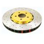 DBA 5240GLDXS 99-04 Audi A6 Quattro 4.2L Front 5000 Series Drilled & Slotted Rotor w/Gold Hat