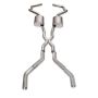 Stainless Works CA676925CS Chevy Camaro 1967-69 Exhaust 2.5in Stainless with X-Pipe