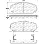StopTech Performance 93-00 Honda Civic DX w/ Rr Drum Brakes Front Brake Pads