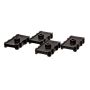 Energy Suspension 5.6105G 73-78 Chrysler Black Leaf Spring Isolator Set w/ Ribbed Sides