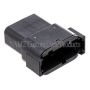 NAMZ MDR-12B Deutsch DTM 12-Position Receptacle w/12 Stamped Terminals & Wedgelock - Black (HD 74109-98BK)