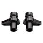 Wehrli 04.5-2010 Duramax LLY/LBZ/LMM Crankcase Vent (PCV) Fitting Kit Billet Black Anodized