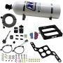 Nitrous Express 4500 RNC Conventional Nitrous Plate Kit w/.375in Solenoid w/15lb Bottle