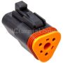 NAMZ DP-3B Deutsch DT Series 3-Wire Plug & Wedgelock - Black (HD 72113-94BK)