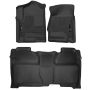 Husky Liners 14-18 Chevrolet Silverado 1500 Front & 2nd Seat X-Act Contour Floor Liners - Black