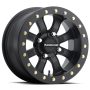 Raceline A71B Mamba 14x8in / 4x137 BP / 0mm Offset / 110.18mm Bore - Satin Black Beadlock Wheel