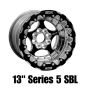 Belak Wheels 13104100S55BS-SBL Belak Series 5 13x10 5in BS  4x100 BP High Pad 5in Back Space Single Beadlock Wheel