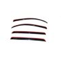 AVS 07-18 Toyota Tundra Crewmax Ventvisor In-Channel Front & Rear Window Deflectors 4pc - Smoke