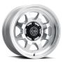 ICON 8117856547SM Nuevo 17 X 8.5 5 X 4.5 0mm Offset 4.75in BS Silver Machined