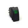 Daystar Rocker Switch Green Light 20 AMP Single Pole