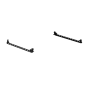 Road Armor 550BRS-SMK-485 TRECK Dual Lower 5-1/2-6ft Bed Accessory Rail Mounts - Tex Blk (Pair)