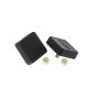 Prothane Universal Bump Stop 5/8X2X2 Sqr w/ Ctr Stud - Black