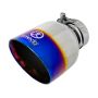 aFe Power 49T25454-L07 Takeda 304 Stainless Steel Clamp-on Exhaust Tip Blue Flame