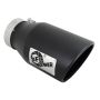aFe Power 49T40601-B12 MACH Force-Xp 409 Stainless Steel Clamp-on Exhaust Tip Black