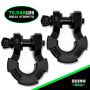 Rhino USA SUPERSHACK-BLK 8T Super Shackle 2-Pack (Black)