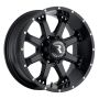 Raceline 991B Assault 16x8in / 8x165.1 BP / 0mm Offset / 125.2mm Bore - Satin Black Wheel