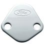 Ford Racing 302-290 Ford Logo Fuel Pump Blockoff Plate: Chrome