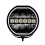 Go Rhino 751440911CRS Xplor Blackout Series Maxline LED Hi/Low Beam w/Multi DRL (Surface Mount) 9in. - Blk