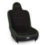 PRP Seats A100110-50-W PRP Premier High Back Suspension Seat- Black/Green Tweed